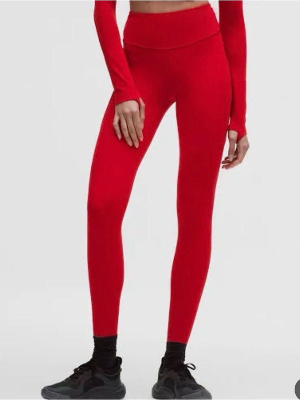 lululemon athletica Bright Red High-Rise Leggings